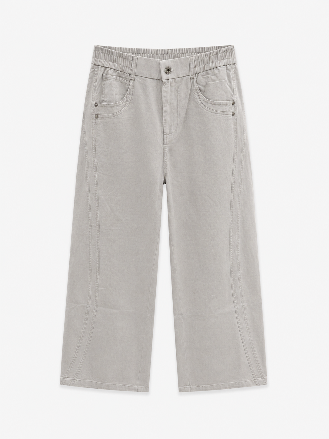 Stone Wide-Leg Jeans
