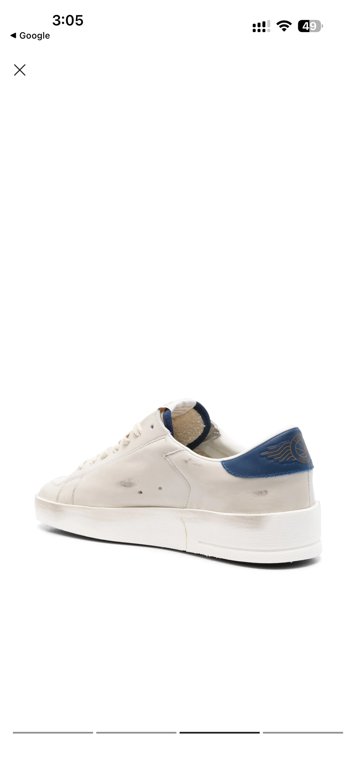 Golden Goose Stardan Ivory
White red star
blue heel tab