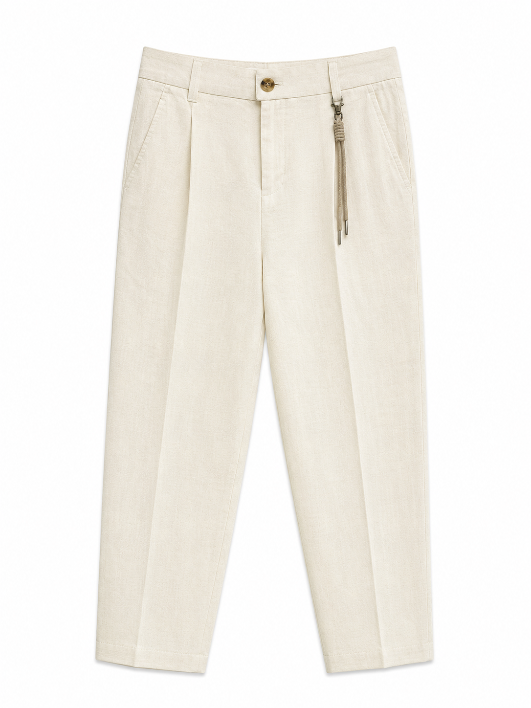 ESSENTIAL TAILORED PANTS - LINEN - Bieg