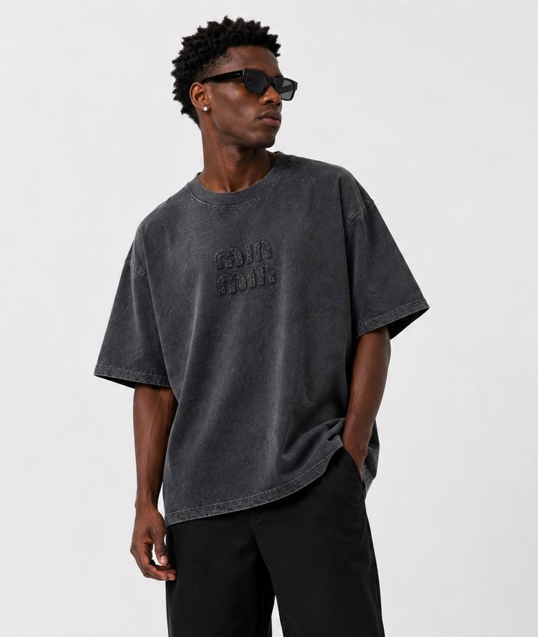Essential Washed Oversized T-Shirt MIU MIU