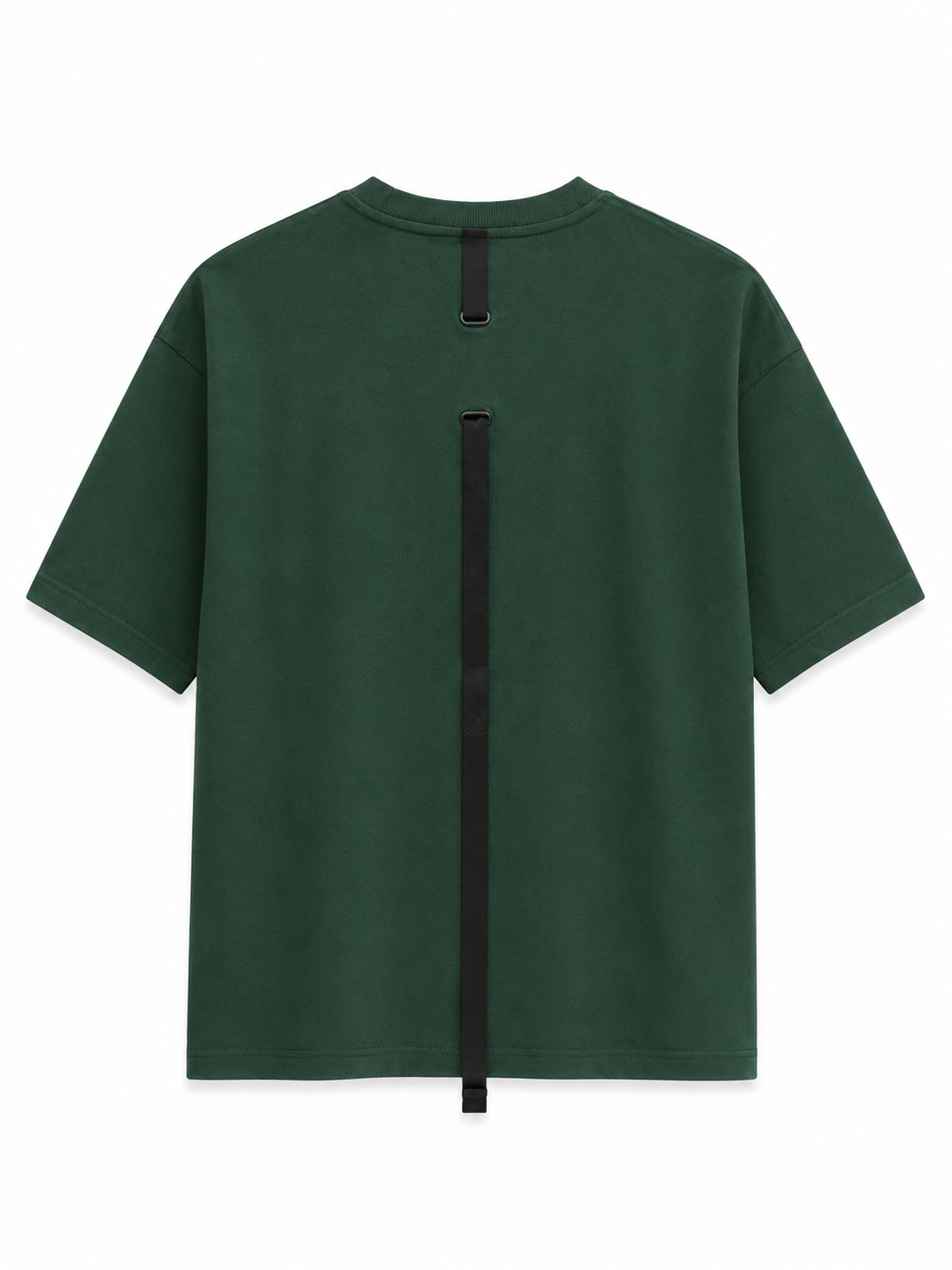 Utility Strap Oversized T-Shirt – Forest Green