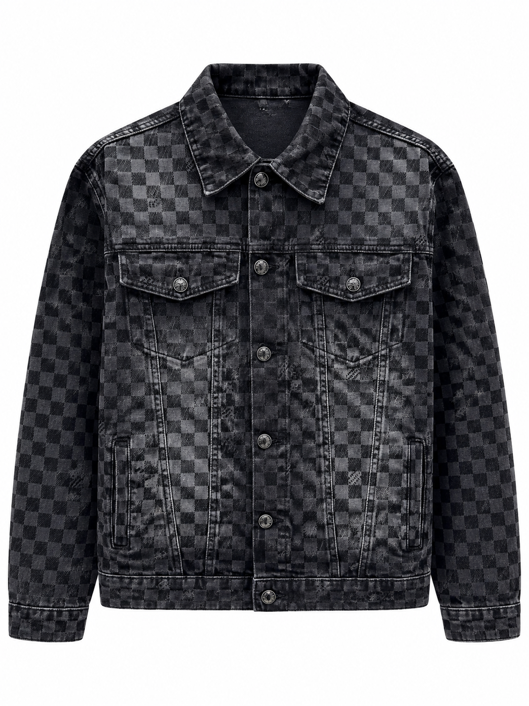 Louis Vuitton Damier Washed Denim Jacket & Jeans Set