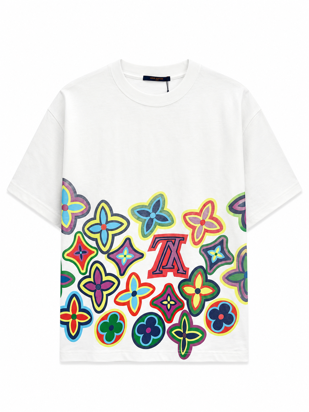 Multicolor Monogram Oversized T-Shirt – LV White