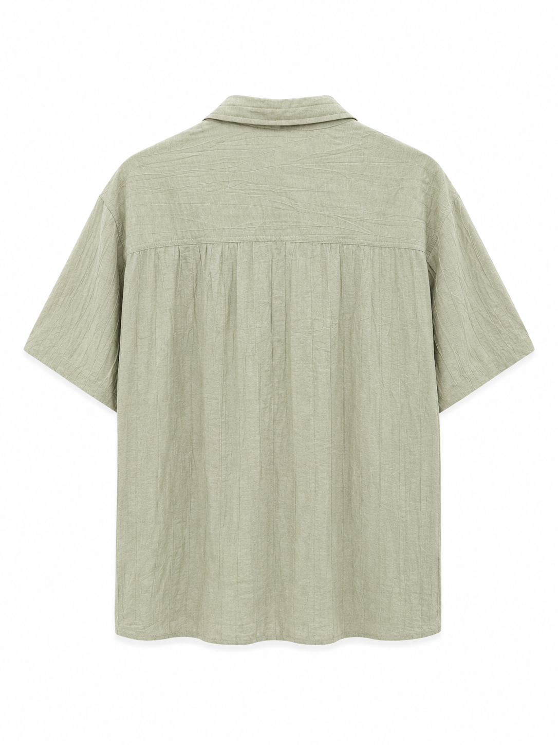 Textured Toggle Shirt – Sage Green