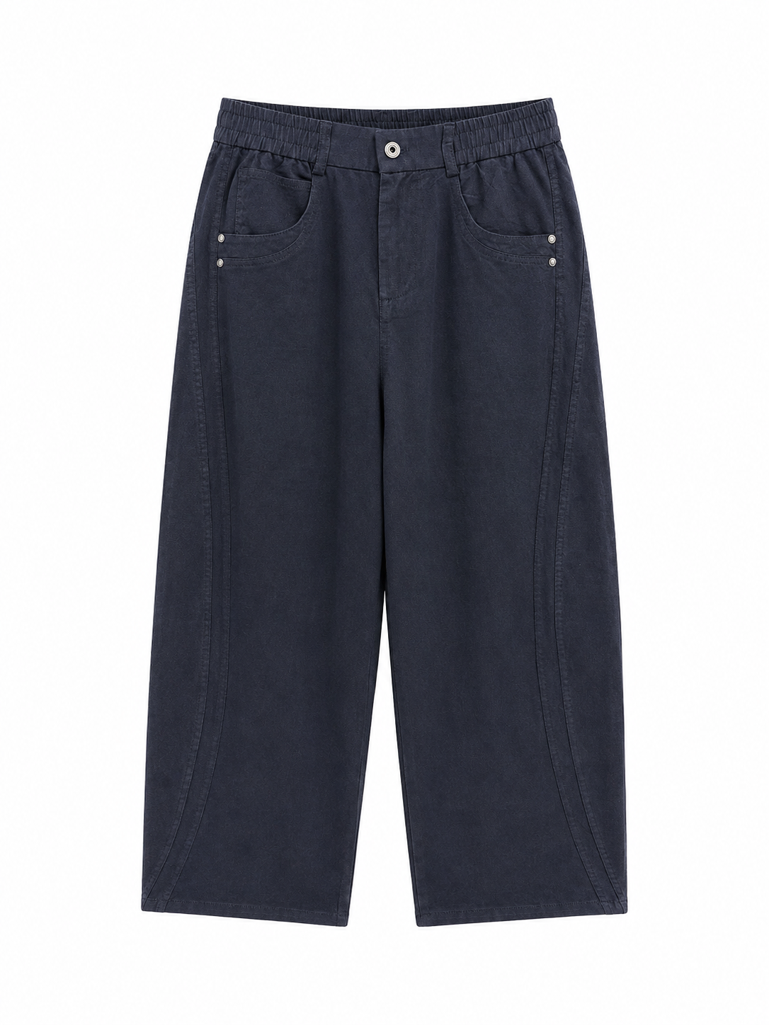 Essential Wide-Leg Pants – Navy