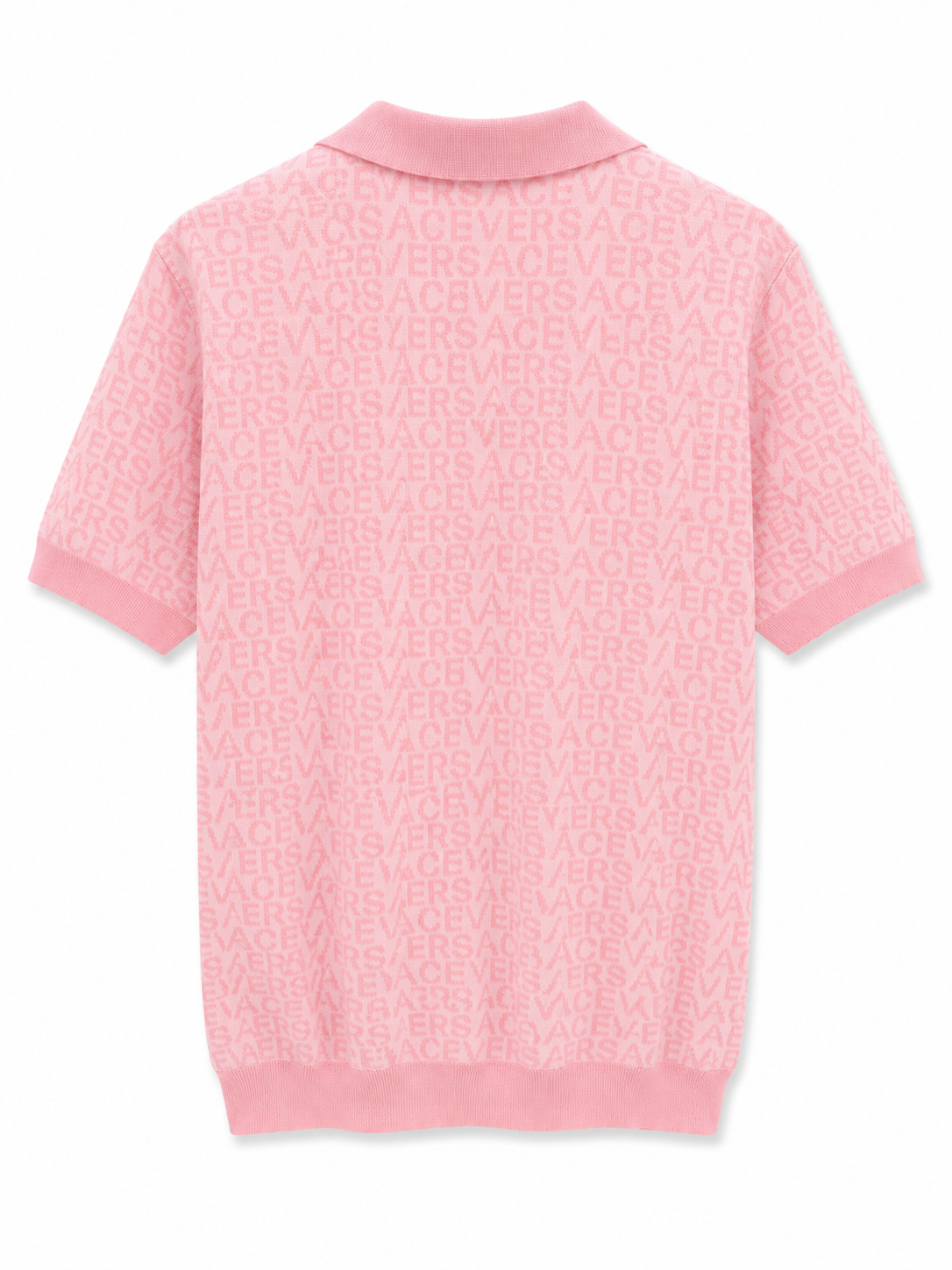 Versace Luxury Knit Polo Pink