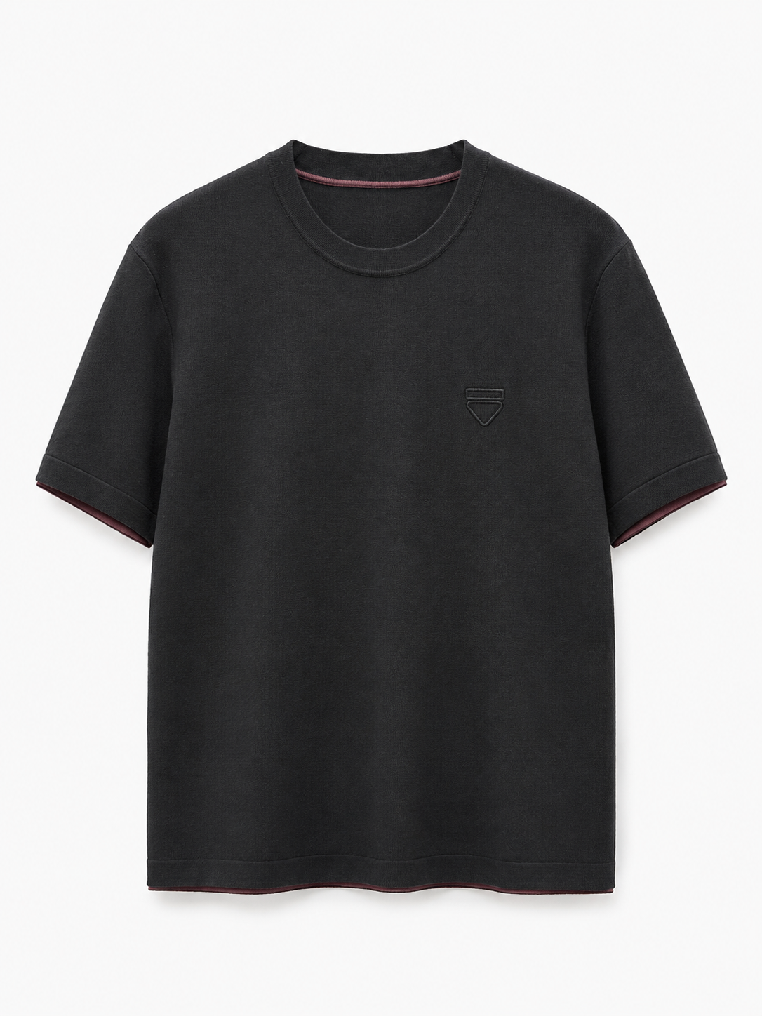 Essential Black T-Shirt- PRADA