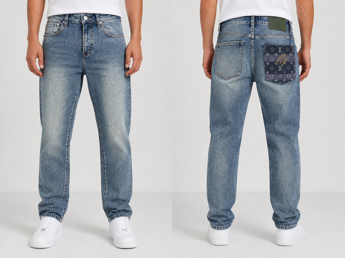 Monogram Wash Denim Jeans LV