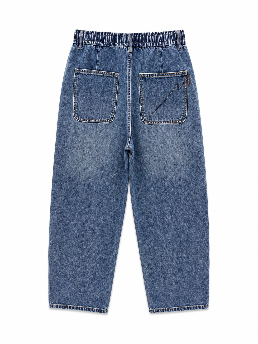 Drawstring Barrel Jeans – Vintage Blue
