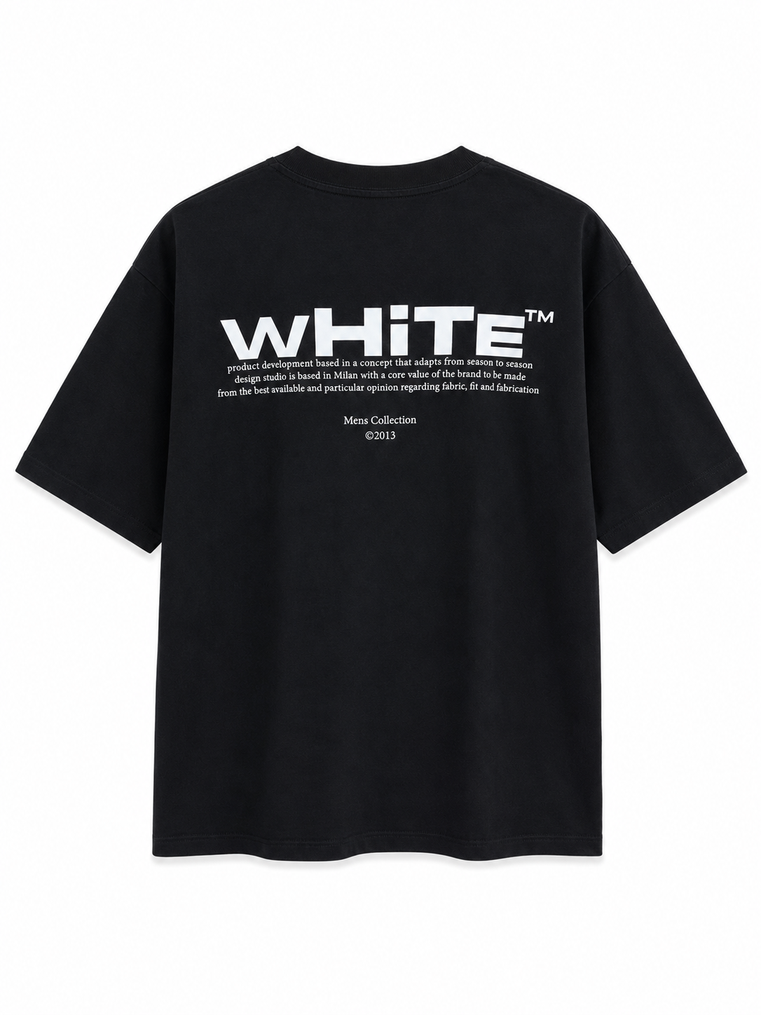 Minimal Logo Oversized T-Shirt -OFF WHITE– White