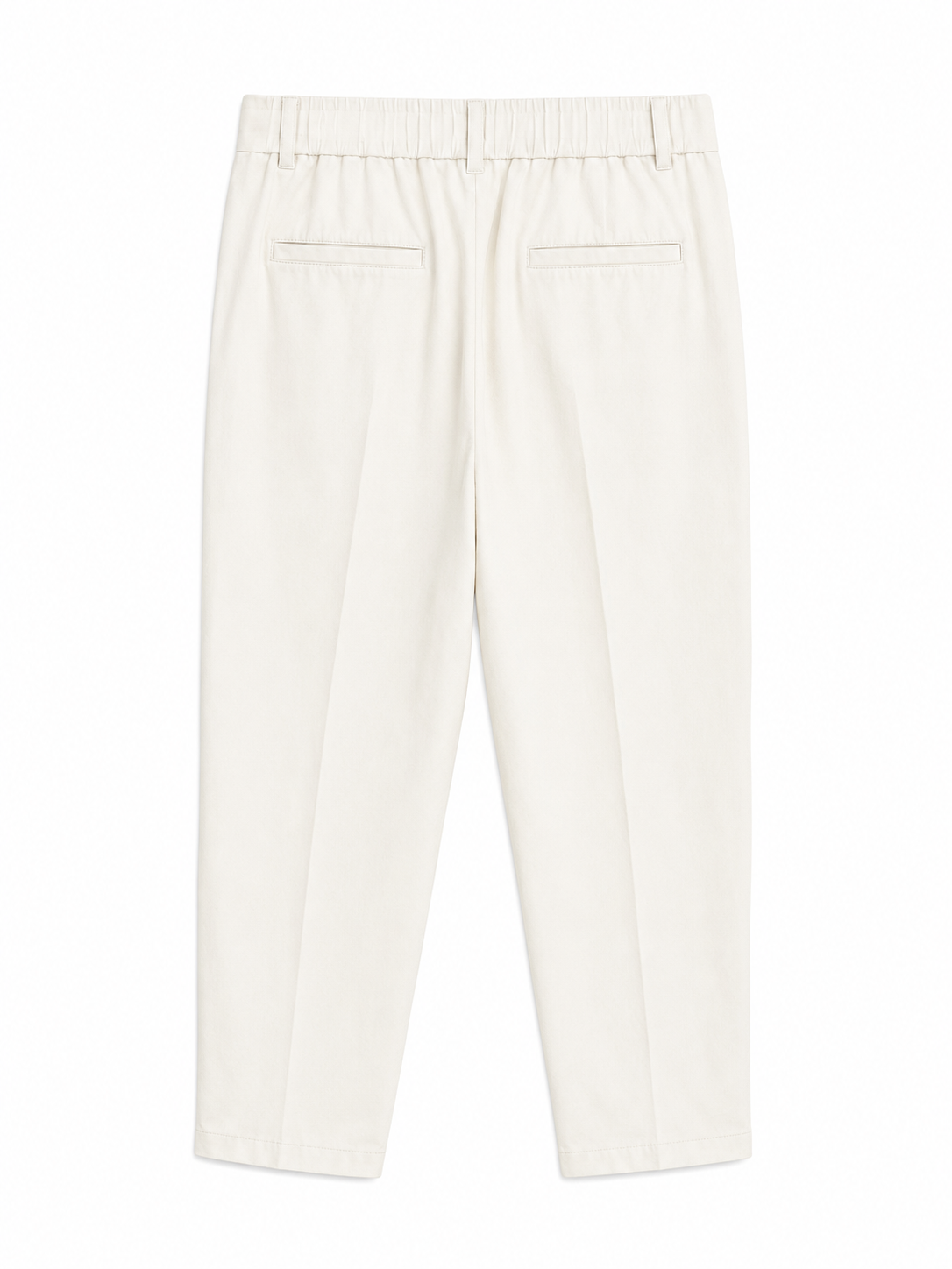 ESSENTIAL TAILORED PANTS- LINEN - WHITE