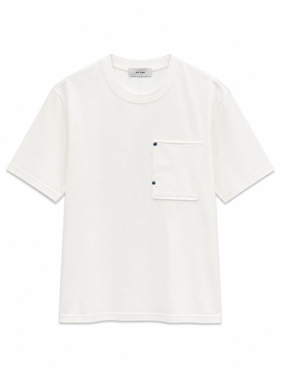 ESSENTIAL POCKET TEE -WHITE