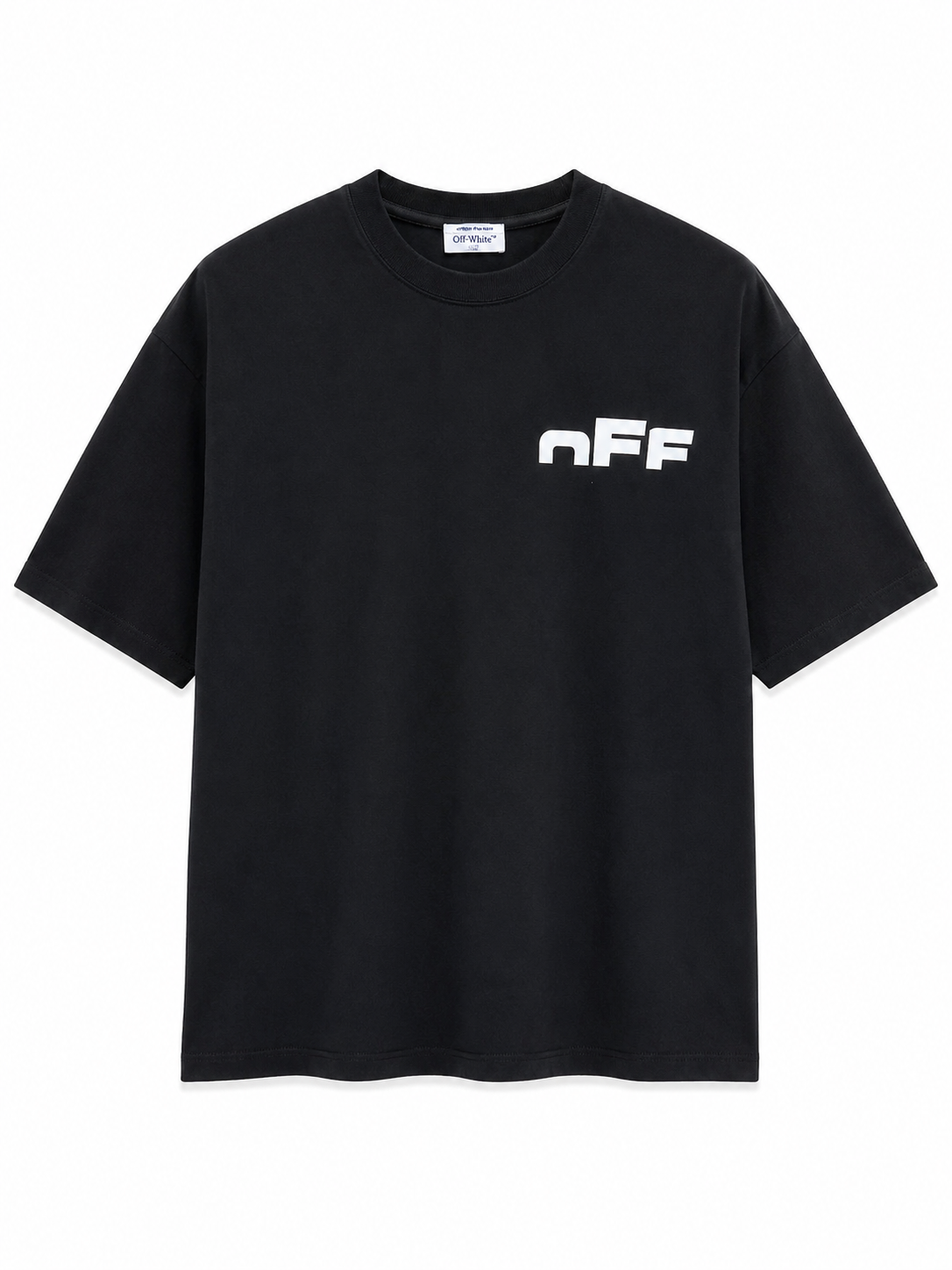 Minimal Logo Oversized T-Shirt -OFF WHITE– White