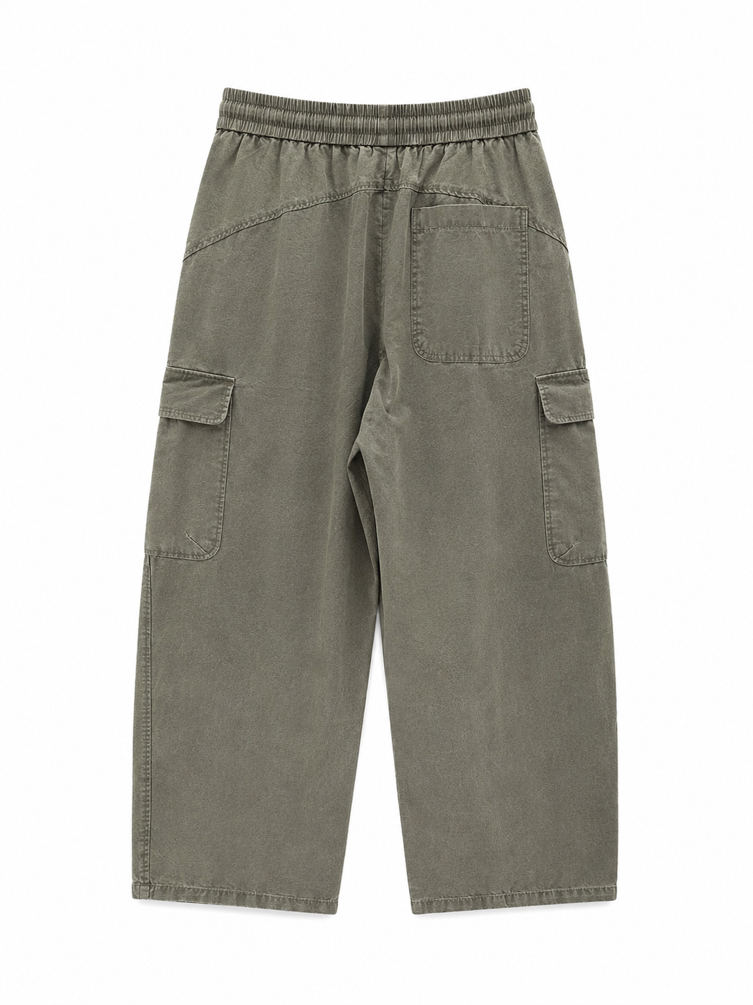 Washed Utility Cargo Pants – Olive