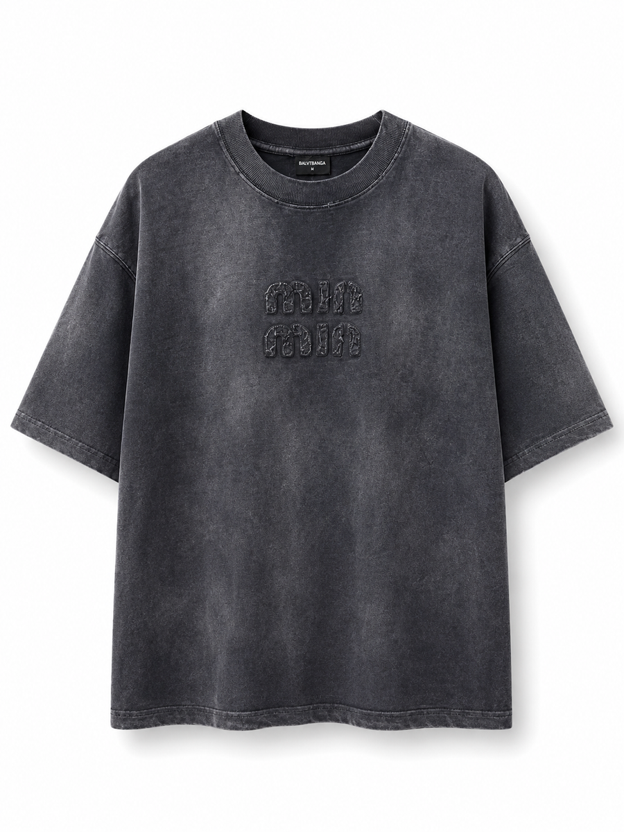 Essential Washed Oversized T-Shirt MIU MIU