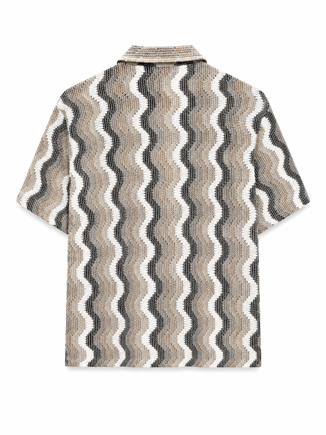 Wave Knit Resort Shirt – Sand ZARA