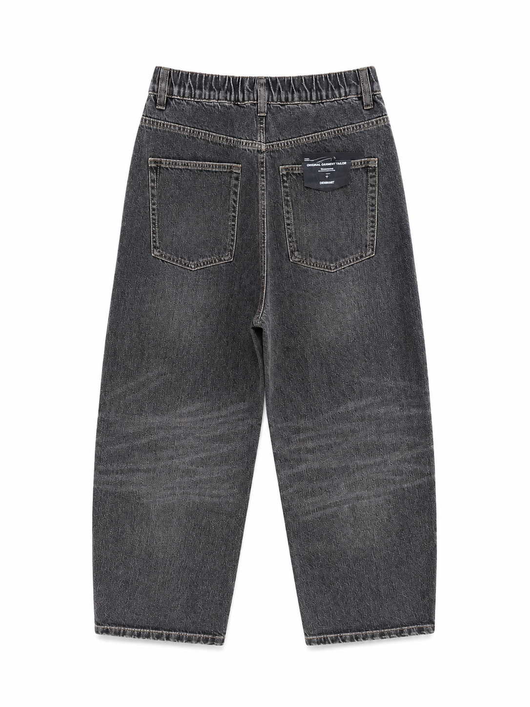 Washed Barrel Leg Jeans – Vintage Grey