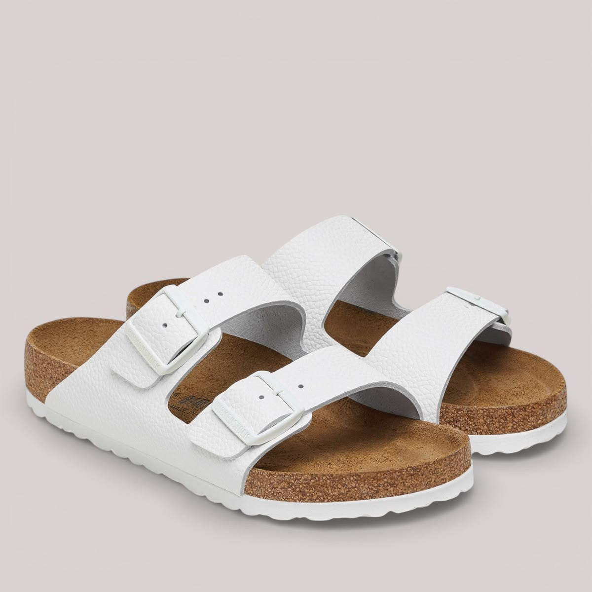 BIRKENSTOCK - ARIZONA - PATENT WHITE SANDALS