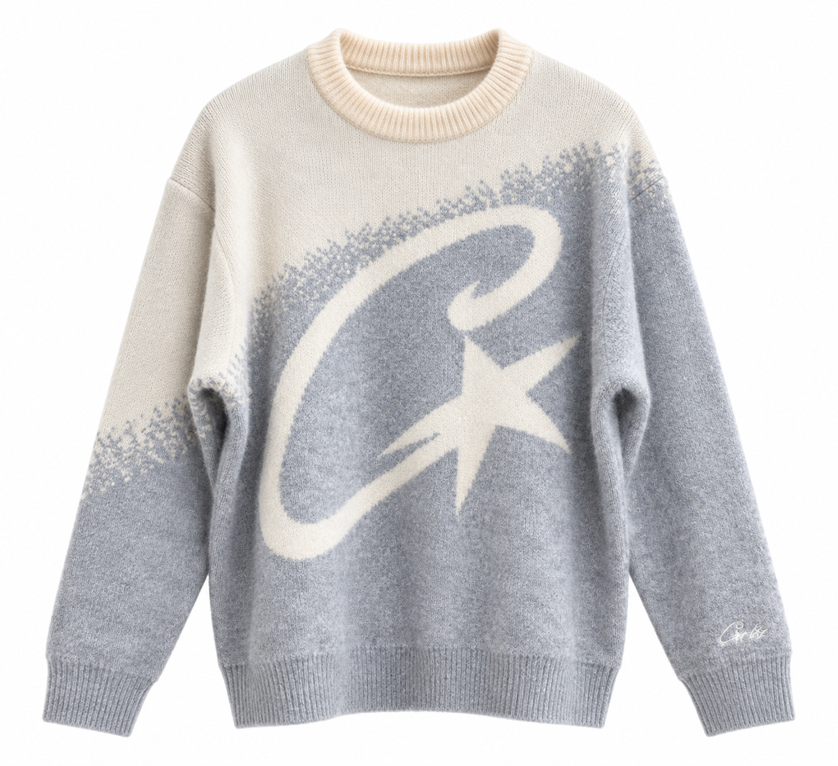 Corteiz C Star Gradient Mohair
Knit Sweater